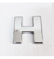 Cemax H Harfi 3,75 cm Krom Yapışkanlı