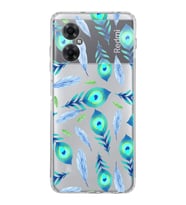 PrintiFy Xiaomi Redmi Note 11R ile Uyumlu 1mm Slim Fit Nazar Boncuğu 3 Baskılı Şeffaf  Kılıf
