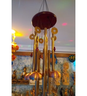 Deprem Zili Çanı Duvar Rüzgar Çanı Zili Feng Shui Bereket Çin Paralı