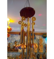 Deprem Zili Çanı Duvar Rüzgar Çanı Zili Feng Shui Bereket Çin Paralı