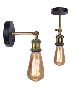 RIOLİGHT RETRO  ESKİTME MAFSALLI APLİK (Siyah - Beyaz)