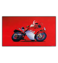 KIRMIZI DUCATI MOTOSİKLET KANVAS TABLO