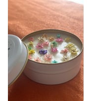 Mango Kokulu Doğal Çiçekli Mum
