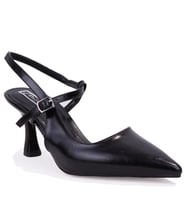 Dagoster DZA07-1296047 Siyah 8 cm İnce Topuklu Klasik Kadın Ayakkabı