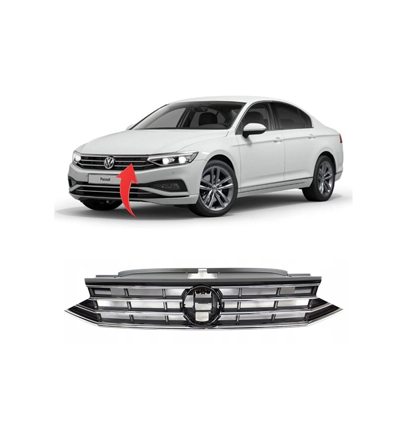 Volkswagen Passat B9 2019 - 2021 Ön Pajnur Nikelajlı - 3G0853651AN