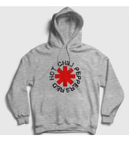 Presmono Unisex Gri Logo V2 Red Hot Chili Peppers Kapüşonlu Sweatshirt 107841tt (Gri)