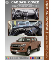 ISUZU D-MAX RT50 KASA (2012-2019) Torpido Örtüsü Ön Göğüs Koruma Torpido Koruma Tam Uyum Uv Koruma