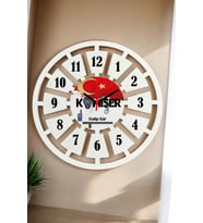Komiser Duvar Saati 40cm (Beyaz)