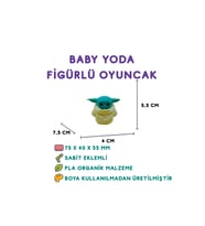 Baby Yoda Figür - 3D Mini Figür