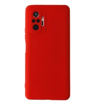 Mey İthalat® Redmi Note 10 Pro Kılıf Nano içi Kadife Silikon - Kırmızı