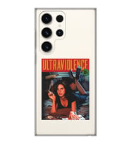 Samsung Galaxy S24 ULTRA Uyumlu Lana Del Rey Ultraviolence Desenli Şeffaf Telefon Kılıfı