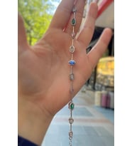 Gümüş renkli taşlı bileklik hr447541a92