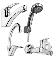 Arçe 4 Parça Lavabo Eviye Banyo Bataryası Duş Seti