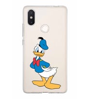Xiaomi Mi 8 Se Uyumlu Kapak Donald Duck Tasarımlı Şeffaf Silikon Kılıf