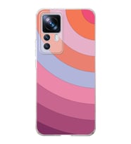 Xiaomi Mi 12t Pro  Kamera korumalı Kapak Renk Cümbüşü Tasarımlı  Şeffaf Kılıf