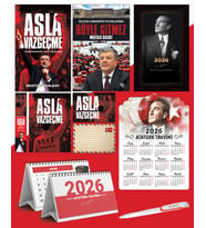 Asla Vazgeçme - Ayraç - Kartpostal - Poster - Böyle Gitmez -  2026 Ajanda İstikbal - İstikbal Ahşap Duvar Takvimi - Masa Takvimi