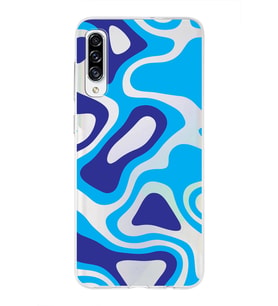 Samsung Galaxy A30s  Kapak Renkli Desen Tasarımlı Şeffaf Silikon Kılıf