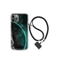Apple Iphone 13 Pro Kılıf Resimli Desenli Silikon Boyun Askılı Green World 1856