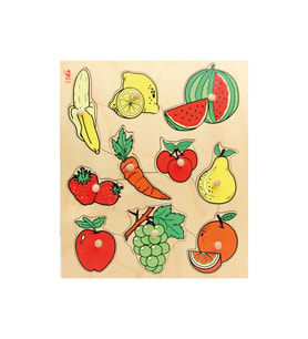 Meyveler Ahşap Puzzle