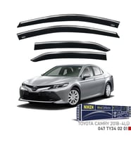 Niken Toyota Uyumlu Camry -2018 Kromlu Cam Rüzgarlığı 4Lü Parça