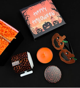 Happy Halloween Bal Kabağı Tasarımlı Cadılar Bayramı Hediye Seti