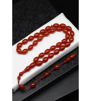Usta İşçilikli Sıkma Tesbih – 9 × 13 mm Arpa Kesim