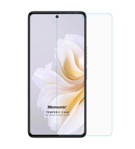 Microsonic TECNO Camon 20S Pro 5G Tempered Glass Cam Ekran Koruyucu (Renksiz)