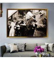 Altın Çerçeveli dekoratif tablo a848 (Gold)