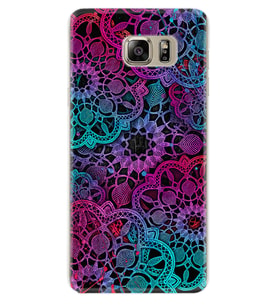 Samsung S7 Edge S20 Fe Plus Ultra S21 S22 Kılıf Boyun Askılı Silikon Colurful Mandala 1667