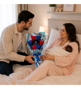 YENİDOĞAN BEBEK PRENS BUKETİ