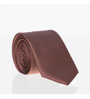 Kiremit Slim Fit Düz Renk Dokuma Kravat / DDK-04 (Renksiz)