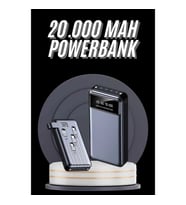 Mey İthalat® Hızlı Şarj Özellikli 20.000 Mah Dijital Göstergeli USB Girişli Android ve İOS Uyumlu Po