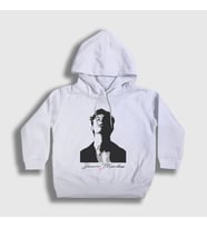 Presmono Unisex Çocuk Beyaz Shawn Mendes Kapüşonlu Sweatshirt 231427tt