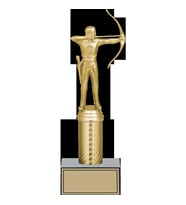 ODAK KUPA - Figürlü Kupalar - Okçu Figürlü Kupalar FG-007 C - 26 cm