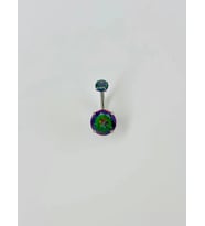 Mistik Topaz Taşlı Göbek Piercing - Pg0047