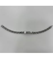 Rodyum Çelik Erkek Çelik Bileklik Boy 21.5 Cm / 0.6 Mm - Ebl0042