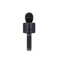 Kablosuz Karaoke Mikrofon ve Bluetooth Hoparlör, Usb ve Sd Kart Girişli Siyah