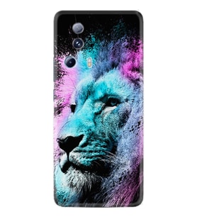 Xiaomi Mi 13 Lite Kılıf Silikon Desen Özel Seri Pink Blue Leon 1603