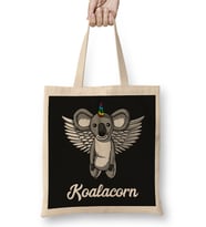 Koala Bear Unicorn Koalacorn Bez Çanta Uzun Saplı