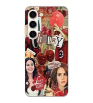 Samsung Galaxy S23 Uyumlu Lana Del Rey Kolaj Tasarımlı Şeffaf Telefon Kılıfı