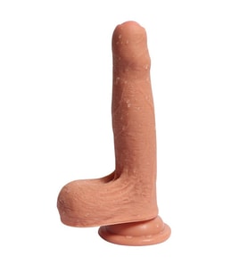 OdinsShop 18 cm Et Dokulu Gerçekçi Çift Katmanlı Sünnetsiz Silikon Penis