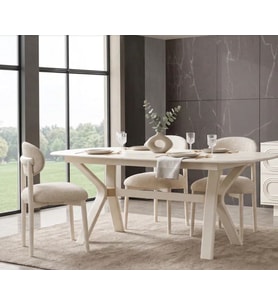 VİONA MDF AÇILIR YEMEK MASASI+6 SANDALYE