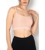 Gigotto Seamless Desenli Soft Büstiyer (Pudra)