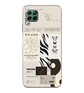 Huawei P40 Lite Uyumlu Baskılı Yumuşak Silikon Şeffaf Telefon Kılıfı