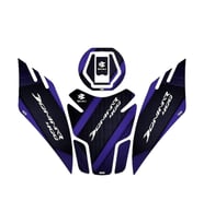 Gogo Tank Pad Set 002 Siyah Mor Bajaj Dominar 400 2017-2024