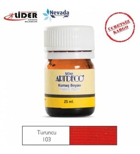 ARTDECO KUMAŞ BOYASI 25ML TURUNCU 10 A - 103 Ücretsiz Kargo