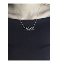 Yıldız Kolye Gold Çelik Kadın  Özel Seri Stars Minimal Şık Kolye (Altın)