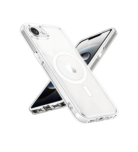 Newface Apple iPhone 16E Kılıf Magneticsafe Şeffaf Silikon - Şeffaf