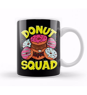 Funny Donut Squad Cute Donut Obsessed Kupa Bardak Porselen