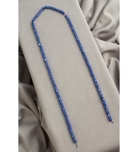 Hematit Doğal Taş Mat Benekli Mor Küp Kesim 3x3mm Dizi [AA]